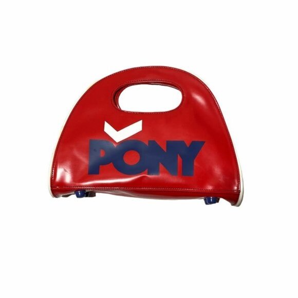 VINTAGE PONY Y2K Patent Mini Bag Red - Picture 2 of 6